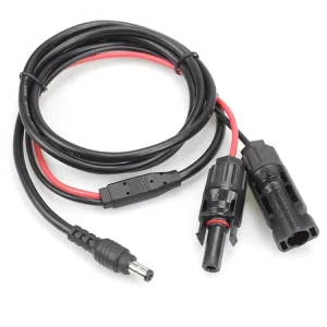 Solar Panel Charging Cable Male Female to DC 5.5×2.1mm Male Connector with Weatherproof for Solar Battery Off-Grid System