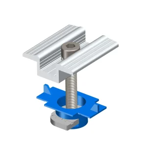 Solar Panel Clamp Anodized Silver or Black Aluminum Solar Panel Support Clamp Waterproof Photovoltaic Mounting System