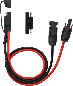 Solar Panel Connector Cable 10AWG SAE Connector to Male & Female Solar Connectors for RV Solar Panel DC Power Battery Charger