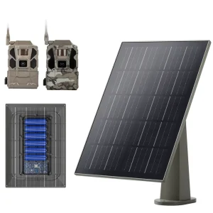 Solar Panel Lithium Battery for Trail Cameras 8W 12000mAh Rechargeable