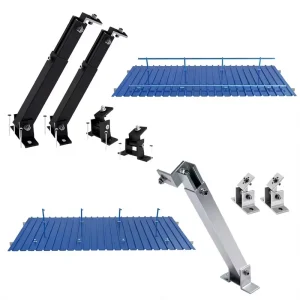 Solar Panel Mount Adjustable Rooftop Brackets Flat Roof Mounting System Aluminum & Stainless Steel 10-Year Warranty