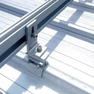 Solar Panel Mounting Bracket with U-Shape Clamp for Suspended Roofs and PV Systems