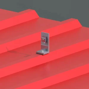 Solar Panel Mounting L-Foot Bracket for Metal Roofs
