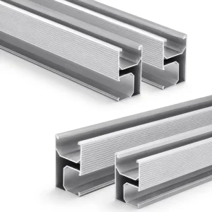 Solar Panel Mounting Stainless Steel Aluminum Rail with Anodized Surface for Solar Roof Installation