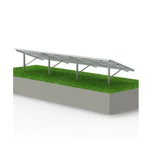 Solar Panel Pole Mounting Structure Steel and Aluminum Solar Mounting System