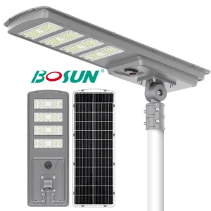 Solar Panel StreetLight Ip65 Outdoor Waterproof All In One Solar Street Light Two Installation Methods