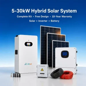 Solar Panel System for Home 5kW 10kW 20kW With Battery Inverter Brackets MC4 Connectors Accessories Installation Kit OEM