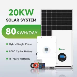 Solar Panels 10kW 20kw Solar Panels With Battery And Inverter Kit Complet Off Grid Hybrid Solar Energy System