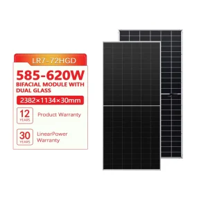 Solar Panels 595 Watts 600 615 620 Watts 625 Watts Longji Solar Panels Hi-mo 7 with Extremely High Absorption Rate