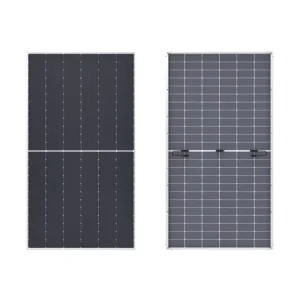 Solar Panels 650 Watt BC Bifacial Monocrystalline PV Panel Module New Dual sided Power Generation Design Zero Obstruction