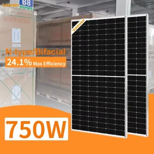 Solar Panels Monocrystalline N Type Topcon 700W 720W 730W 750W Photovoltaic All Black Solar Panels