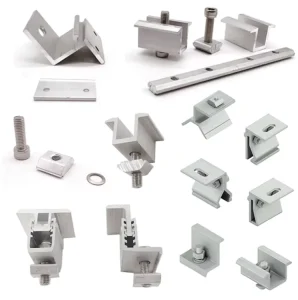 Solar Panels Mounting Fixing Aluminum Bracket C Shaped Square Unistrut Steel C Channels Clamps