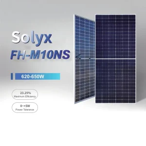 Solar Panels N-Type Monocrystalline for Bifacial Half-Cell Double-Glass 182mm 23.25% Efficiency 620-650W