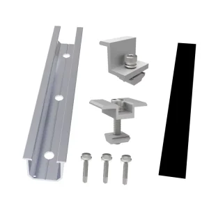 Solar Panels Tin Roof Mounting Accessories Brackets Aluminum PV Racking Structure Photovoltaic Rail Clamp Support System
