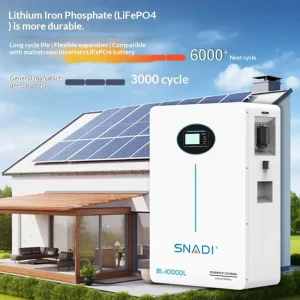 Solar Photovoltaic Energy Storage Battery Wall-Mounted Home Use 200Ah LiFePO4 Grid-Independent