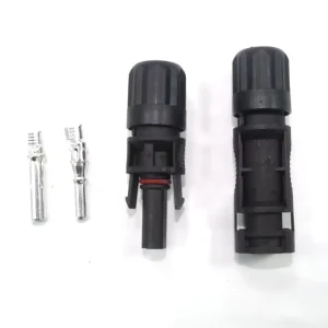 Solar Photovoltaic Male Female Connector IP68 Waterproof Plug 1500V Rated Copper Alloy Contacts PA66 Nylon for Solar Power