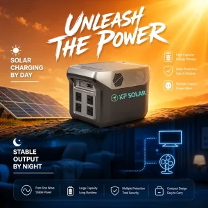 Solar Portable Generator Power Station 25.2V Lithium Iron Phosphate Battery