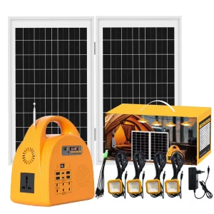 Solar Portable LiFePO4 Solar Generator with MPPT Technology Bluetooth Radio Display Screen 150W