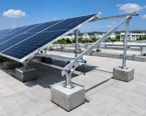 Solar Post Base Triangle Connector C Channel for Solar Mounting Photovoltaic Bracket Accessory