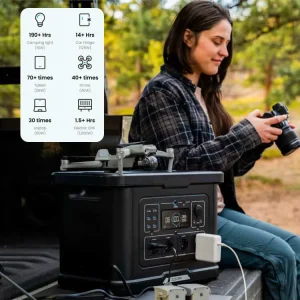 Solar Power Generator Bluetooth Portable Power Station 2400W 2232wh LiFePO4 Battery MPPT Pure Sine Wave Panel Outdoor Emergency