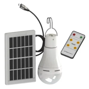 Solar Power Lighting System with 2 Bulbs for Indoor Use