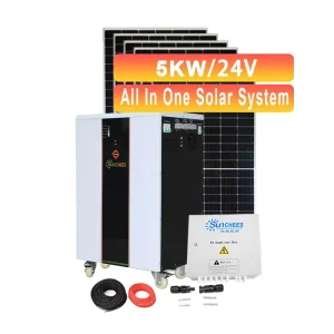 Solar Power System Solar Hybrid Inverter Solar Battery Pack 5kw Off Grid 48V Lithium Battery Pure Sine Wave Solar PV Kit