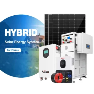 Solar Powered 10HP Water Pump System 5kw 10kw 30kw 3 Phase 380v 400v Solar Panel System with Storage Battery