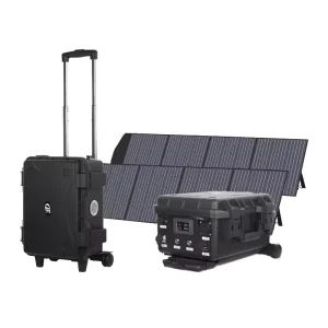 Solar Powered Portable Power Station 6000W Foldable Solar Generator with MPPT for Home Car External Battery