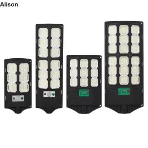 Solar-Powered Street Lamp Waterproof Floodlight Motion Sensor Remote Control