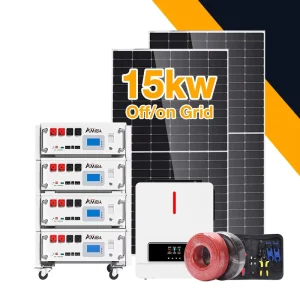 Solar Powered System Home Complete 5kva Hybrid 8000w Solar Panels 10000w Full 15kw Kit off the Grid Solar Energy System