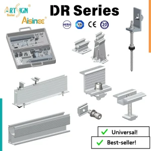 Solar Rail Solar Accessories Solar Panel Mounting Bracket High Quality Material Custom Length for Roof