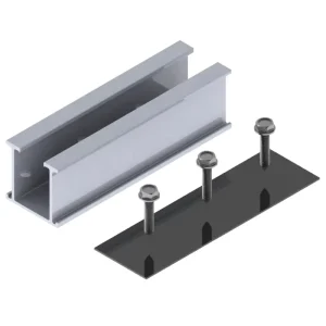 Solar Rail Solar Roof Clamp Solar Mounting Bracket Tin Roof Easy Install Solar Accessories for Solar Energy System Mini Rail