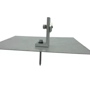 Solar Roof Installation Mounting Accessories Rooftop Solar PV Solar System Brackets Aluminum L Feet and Plate for Shingle Roof