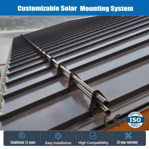 Solar Roof Snow Guard Brackets Snow Fence Brackets Metal Construction Suitable for Roofing Applications