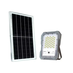 Solar Security Light Camera Aluminum LED Spotlight IP65 Waterproof 100W LiFePO4 18Ah Battery 5V Solar Panel for Gardens