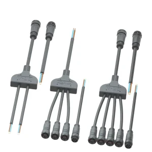 Solar Smart Street Lamp Wiring Harness Power Signal Cable Male Female Quick Release Waterproof LED Connector 3pin