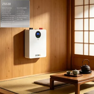 Solar Split Hybrid Grid Battery Pack 5KWH Lithium Ion Cell 51.2v 100ah Wall Mounted CAN Communication ZS530 49kg