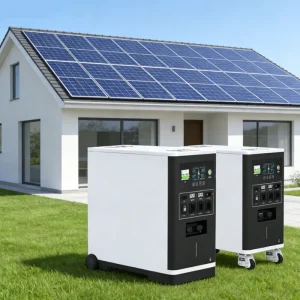 Solar Stacked Cabinet Storage System LiFePO4 51.2V IP65 Home Energy Storage Battery with Pure Sine Wave BMS Wall-Mounted