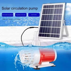 Solar Submersible Pump Outdoor Electric Self Circulating Water Flow System DC Fish Pond Filtration Pump