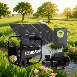 Solar Surface Centrifugal Motor Pump Set Solar Panel Ground Solar Water Pump for Agriculture Irrigation