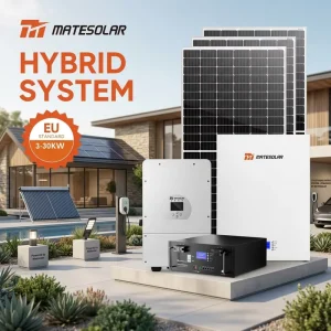 Solar System Hybrid 5kW 6Kw 8kW 10KW 12KW 16kW 20kW 30kW On Off Grid Solar Panel Power Systems With Solar Battery Inverter