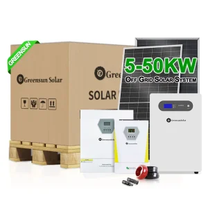 Solar System Hybrid Off Grid Solar Panel Power System 5kw To 50kw For Home With Storage Battery And Inverter