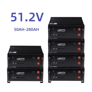 Solar System Lithium Home Energy Storage Split Stackable CAN Rack Mounted 5.2kWh 51.2V LiFePO4 Battery