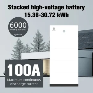 Solar System Stacked LiFePO4 Battery 5KWh 48V 100Ah 10-Year Warranty IP65 Protection [Factory Direct]