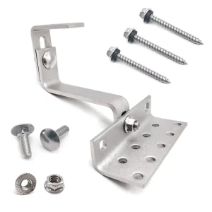 Solar Tile Hook Adjustable SS304 Solar Panel Mounting Hooks Photovoltaic Tile Roof Hook for Residential Roof