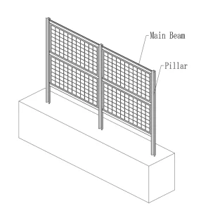 Solar Vertical Ground Fence Mounting System