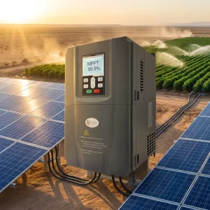 Solar Water Pump Inverter SHVFT 5.5kW Three Phase 380V MPPT 99.9% VFD DC to AC Motor Irrigation Farming No Battery