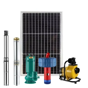 Solar Water Pump System 1HP 750W 100% Copper Motor for Irrigation and Fish