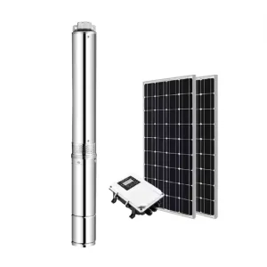 Solar Water Pump System High Pressure DC Deep Well Pump for Irrigation Centrifugal Pump for High Pressure High Yield Deep Pump