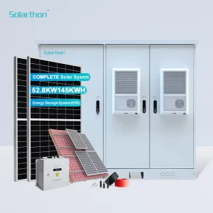 Solarthon 145KWH 50KW LiFePO4 Air Cooling Solar Charging & Energy Storage System